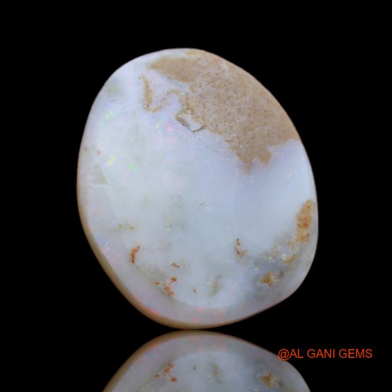 7.60 Cts Natural Australian Fire Opal Loose Gemstone Fancy Cabochon 18x15x7 mm A-50