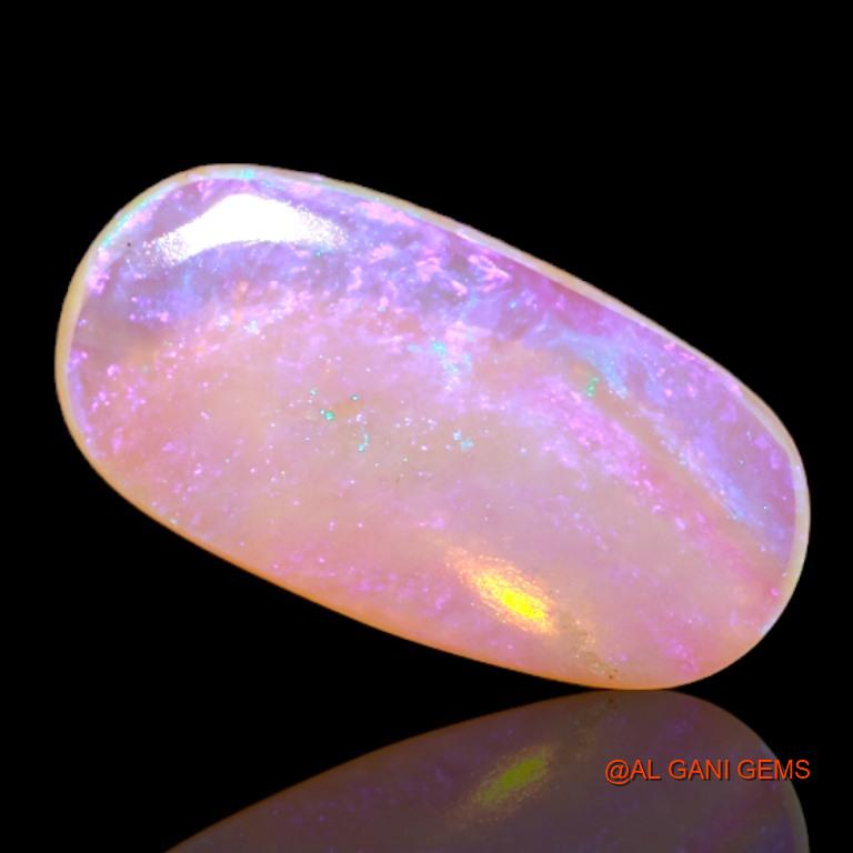 2.40 Cts Natural Australian Fire Opal Loose Gemstone Oval Cabochon 15x8x2 mm A-510