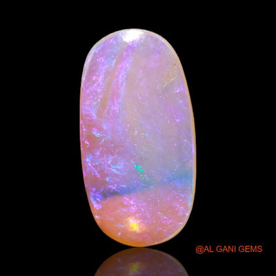 2.40 Cts Natural Australian Fire Opal Loose Gemstone Oval Cabochon 15x8x2 mm A-510