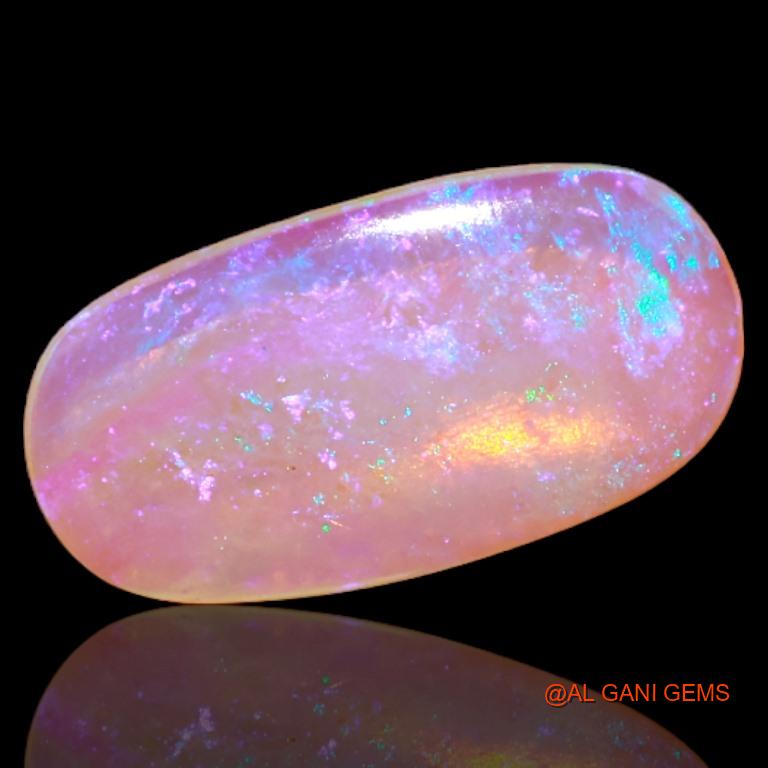 2.40 Cts Natural Australian Fire Opal Loose Gemstone Oval Cabochon 15x8x2 mm A-510