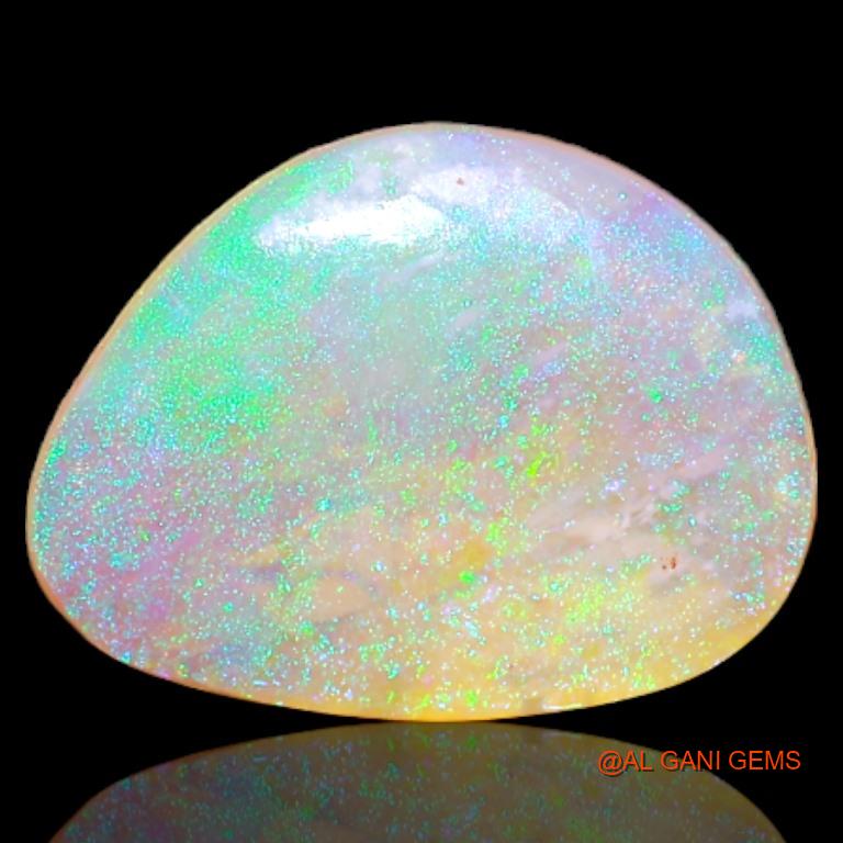 1.85 Cts Unheated Australian Fire Opal Loose Gemstone Fancy Cabochon Natural 13x10x2 mm A-512