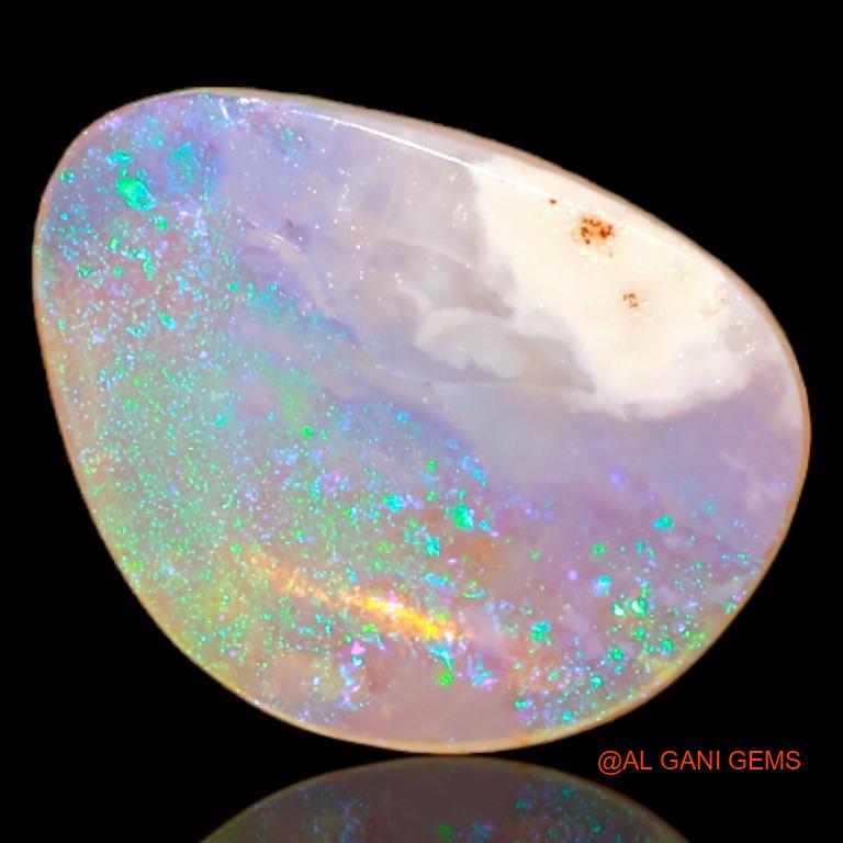 1.85 Cts Unheated Australian Fire Opal Loose Gemstone Fancy Cabochon Natural 13x10x2 mm A-512