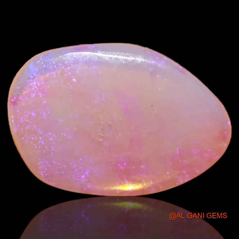 Natural Untreated Fire Opal Loose Gemstone Fancy Cabochon From Australia 2.05 Cts 15x10x1 mm A-515