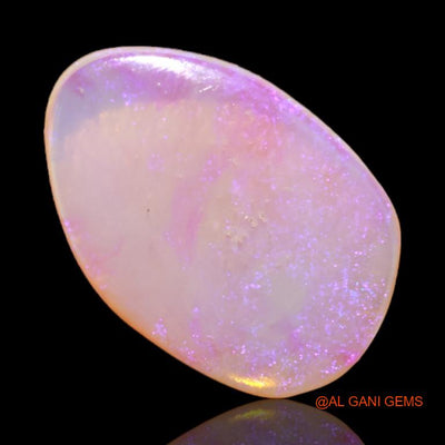 Natural Untreated Fire Opal Loose Gemstone Fancy Cabochon From Australia 2.05 Cts 15x10x1 mm A-515