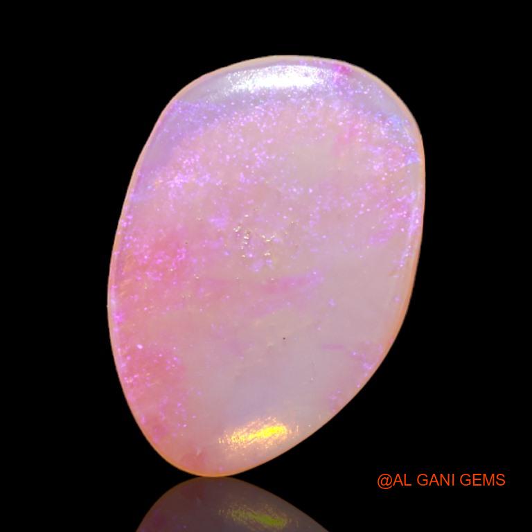 Natural Untreated Fire Opal Loose Gemstone Fancy Cabochon From Australia 2.05 Cts 15x10x1 mm A-515