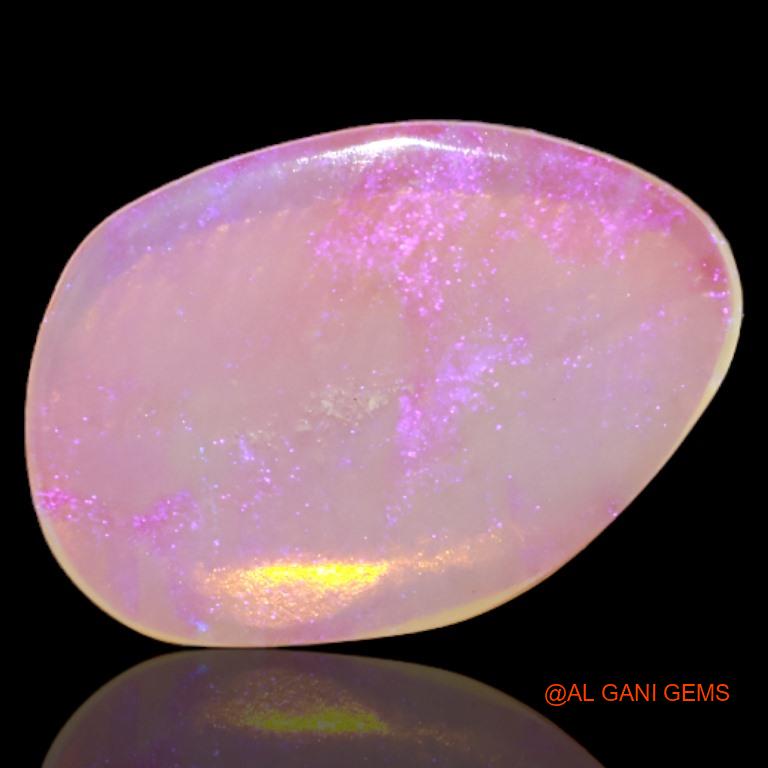 Natural Untreated Fire Opal Loose Gemstone Fancy Cabochon From Australia 2.05 Cts 15x10x1 mm A-515