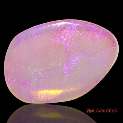 Natural Untreated Fire Opal Loose Gemstone Fancy Cabochon From Australia 2.05 Cts 15x10x1 mm A-515