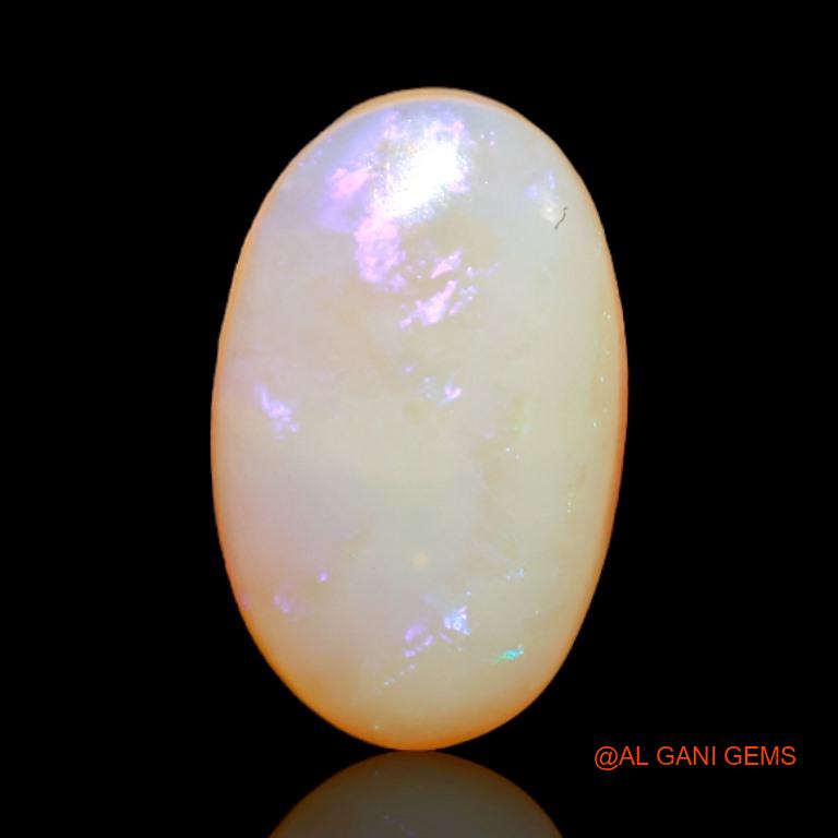 3.65 Cts Natural Australian Fire Opal Oval Cabochon Loose Gemstone For Jewelry 14x9x4 mm A-516