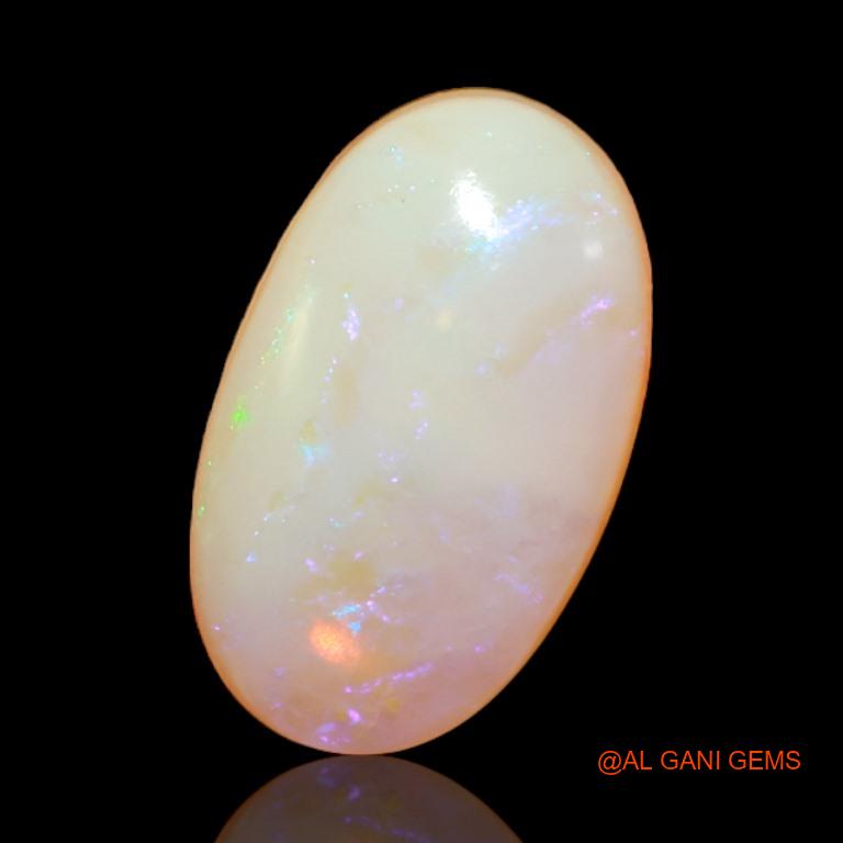 3.65 Cts Natural Australian Fire Opal Oval Cabochon Loose Gemstone For Jewelry 14x9x4 mm A-516