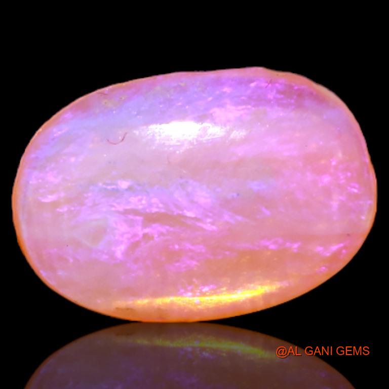 Natural Untreated Fire Opal Loose Gemstone Oval Cabochon From Australia 2.55 Cts 13x9x2 mm A-517