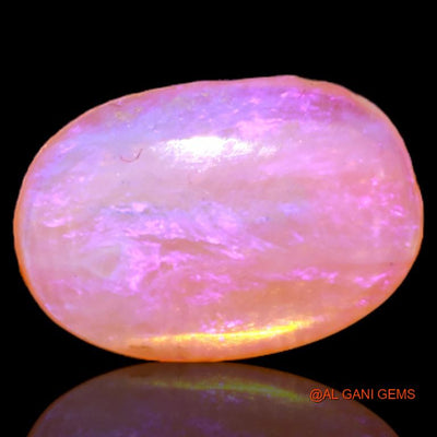 Natural Untreated Fire Opal Loose Gemstone Oval Cabochon From Australia 2.55 Cts 13x9x2 mm A-517