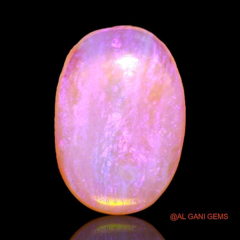 Natural Untreated Fire Opal Loose Gemstone Oval Cabochon From Australia 2.55 Cts 13x9x2 mm A-517