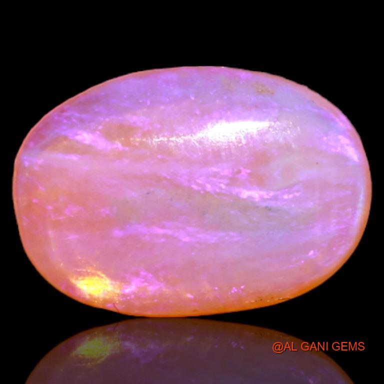 Natural Untreated Fire Opal Loose Gemstone Oval Cabochon From Australia 2.55 Cts 13x9x2 mm A-517
