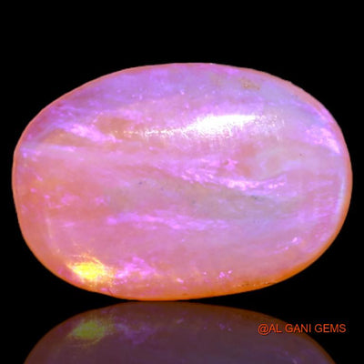 Natural Untreated Fire Opal Loose Gemstone Oval Cabochon From Australia 2.55 Cts 13x9x2 mm A-517