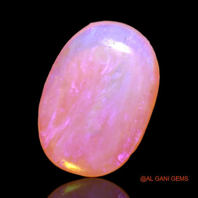 Natural Untreated Fire Opal Loose Gemstone Oval Cabochon From Australia 2.55 Cts 13x9x2 mm A-517