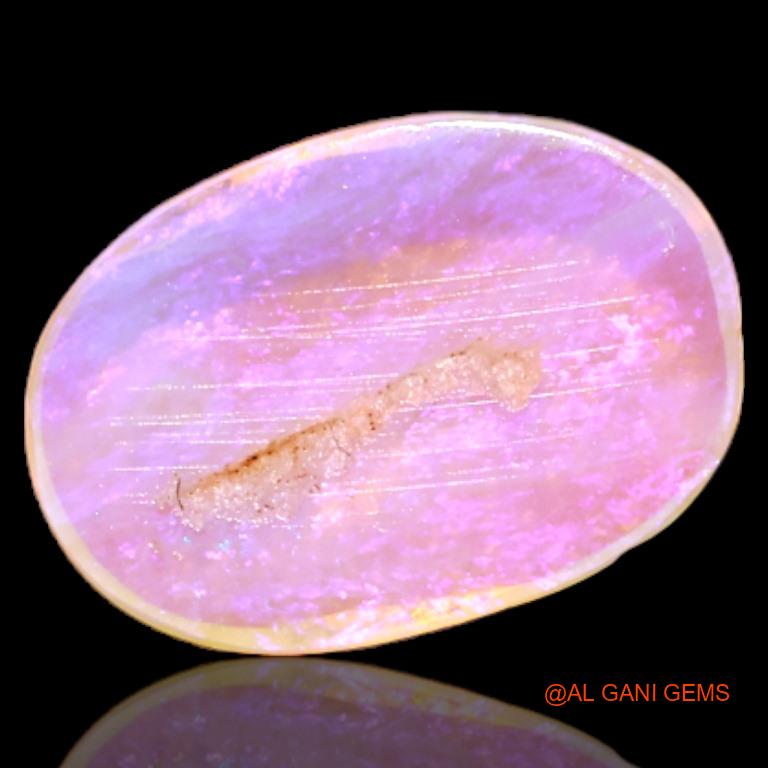 Natural Untreated Fire Opal Loose Gemstone Oval Cabochon From Australia 2.55 Cts 13x9x2 mm A-517