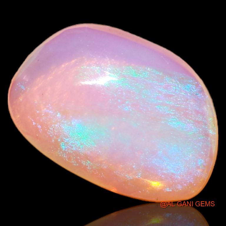 2.65 Cts Unheated Australian Fire Opal Loose Gemstone Fancy Cabochon Natural 13x9x3 mm A-518
