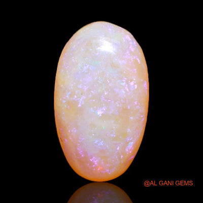 Natural Untreated Fire Opal Loose Gemstone Oval Cabochon From Australia 4.35 Cts 15x9x4 mm A-519