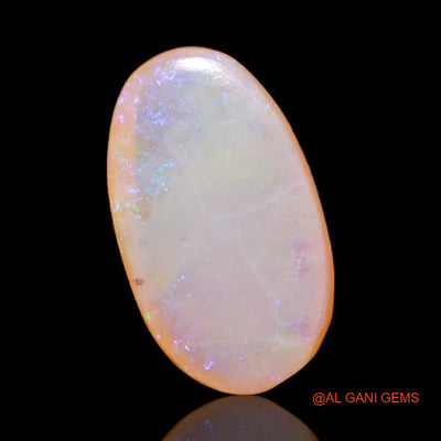 Natural Untreated Fire Opal Loose Gemstone Oval Cabochon From Australia 4.35 Cts 15x9x4 mm A-519