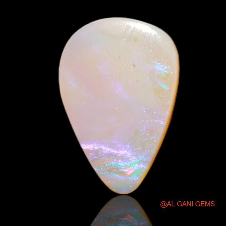 2.40 Cts Natural Australian Fire Opal Loose Gemstone Pear Cabochon 15x10x2 mm A-520
