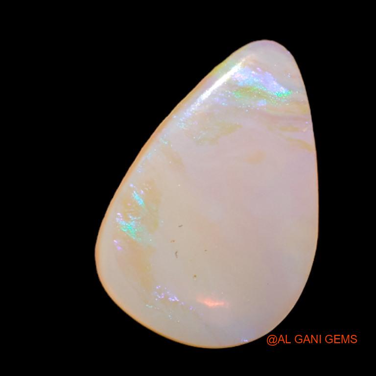 2.40 Cts Natural Australian Fire Opal Loose Gemstone Pear Cabochon 15x10x2 mm A-520