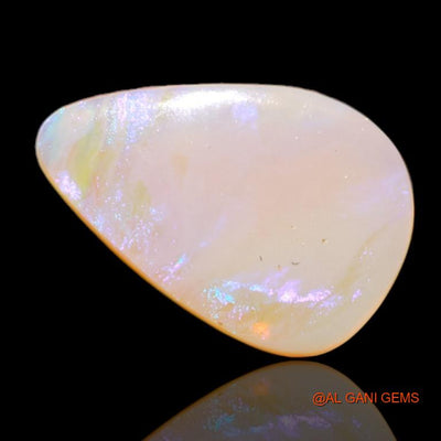 2.40 Cts Natural Australian Fire Opal Loose Gemstone Pear Cabochon 15x10x2 mm A-520