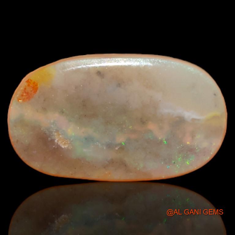 2.90 Cts Natural Australian Fire Opal Loose Gemstone Oval Cabochon 14x8x3 mm A-521