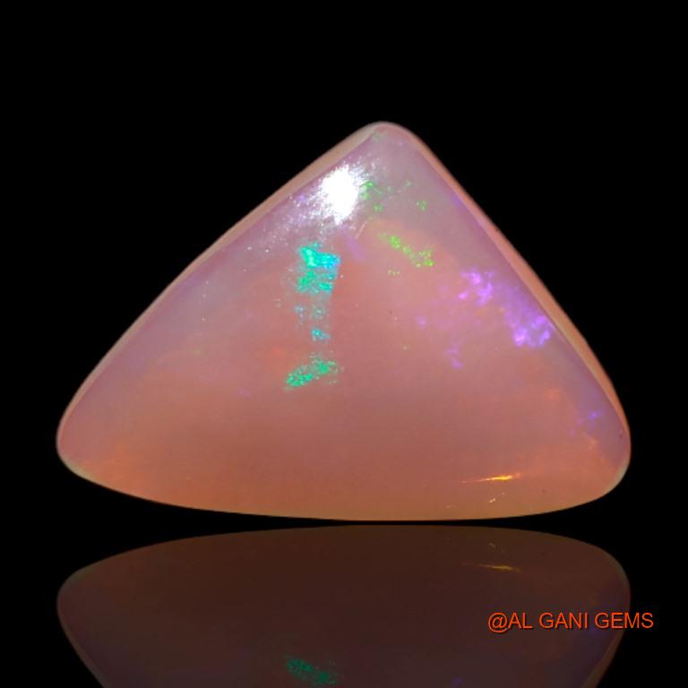 2.95 Cts Natural Australian Fire Opal Loose Gemstone Trillion Cabochon 15x10x3 mm A-522