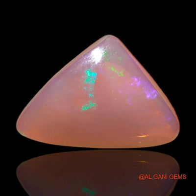 2.95 Cts Natural Australian Fire Opal Loose Gemstone Trillion Cabochon 15x10x3 mm A-522