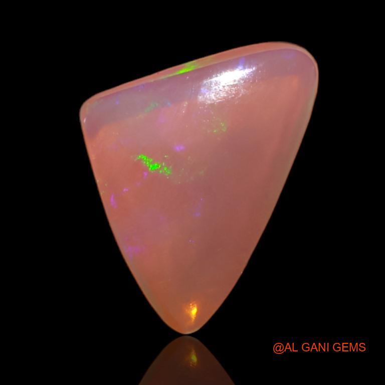 2.95 Cts Natural Australian Fire Opal Loose Gemstone Trillion Cabochon 15x10x3 mm A-522