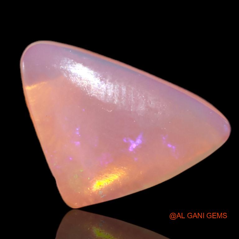 2.95 Cts Natural Australian Fire Opal Loose Gemstone Trillion Cabochon 15x10x3 mm A-522