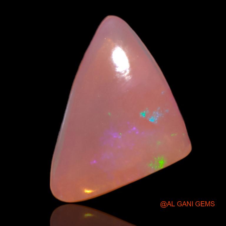 2.95 Cts Natural Australian Fire Opal Loose Gemstone Trillion Cabochon 15x10x3 mm A-522