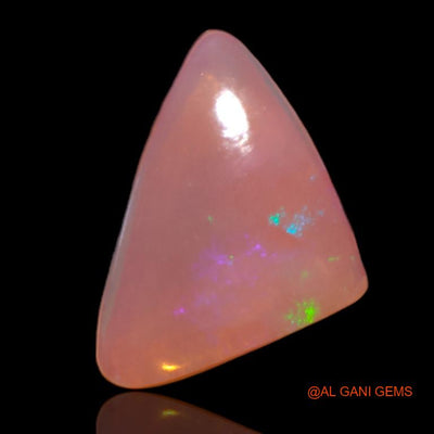 2.95 Cts Natural Australian Fire Opal Loose Gemstone Trillion Cabochon 15x10x3 mm A-522