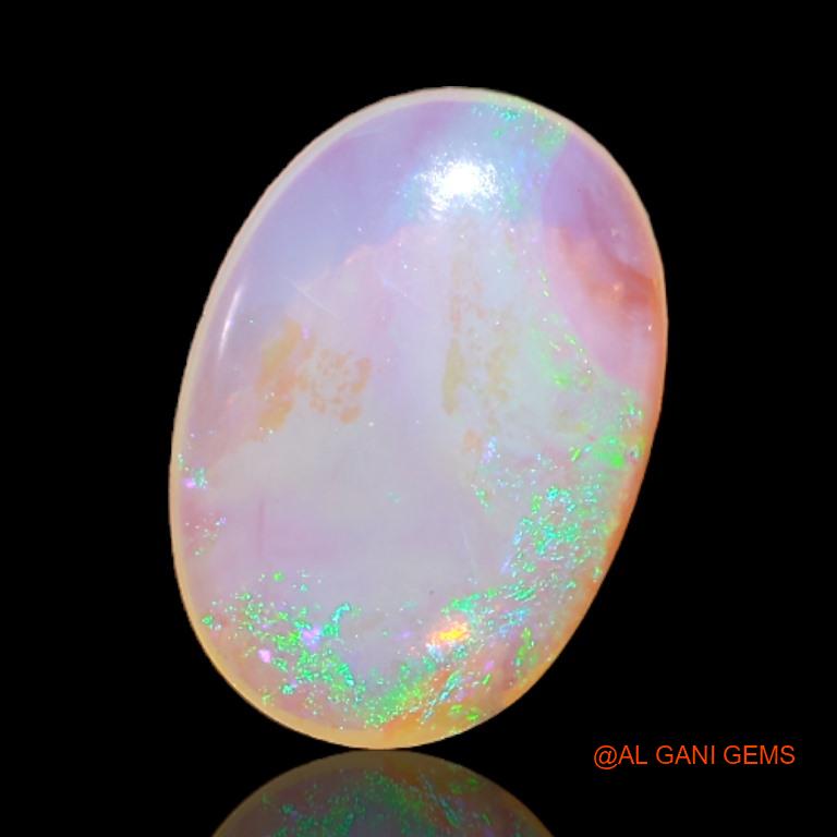 Natural Fire Opal Gemstone 2.05 Cts Loose Oval Cabochon From Australia 12x9x2 mm A-523