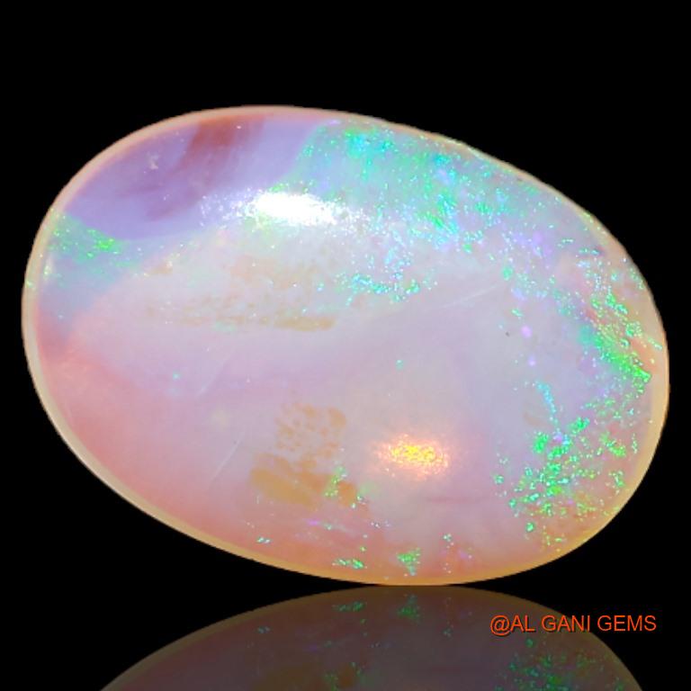 Natural Fire Opal Gemstone 2.05 Cts Loose Oval Cabochon From Australia 12x9x2 mm A-523