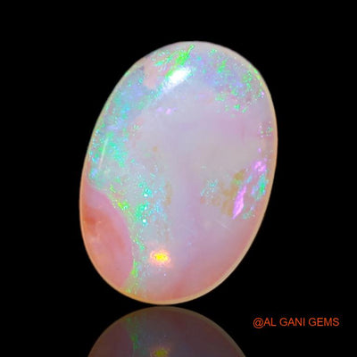 Natural Fire Opal Gemstone 2.05 Cts Loose Oval Cabochon From Australia 12x9x2 mm A-523