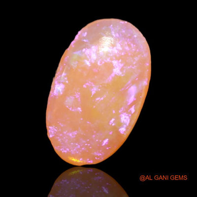 2.35 Cts Natural Australian Fire Opal Oval Cabochon Loose Gemstone For Jewelry 14x8x2 mm A-524