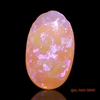 2.35 Cts Natural Australian Fire Opal Oval Cabochon Loose Gemstone For Jewelry 14x8x2 mm A-524