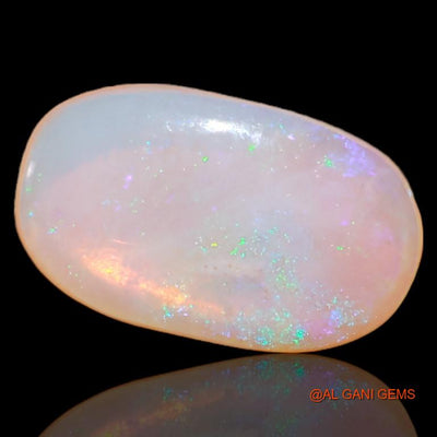 3.15 Cts Unheated Australian Fire Opal Loose Gemstone Oval Cabochon Natural 14x8x3 mm A-525