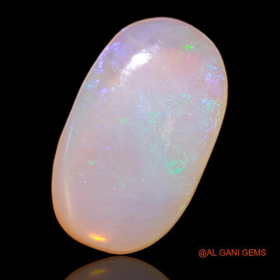 3.15 Cts Unheated Australian Fire Opal Loose Gemstone Oval Cabochon Natural 14x8x3 mm A-525