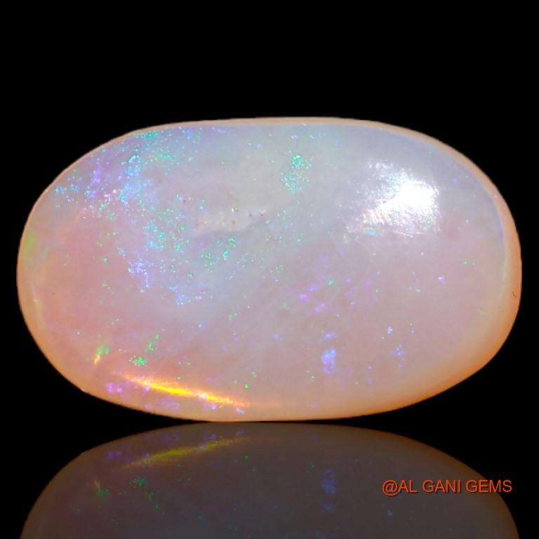 3.15 Cts Unheated Australian Fire Opal Loose Gemstone Oval Cabochon Natural 14x8x3 mm A-525