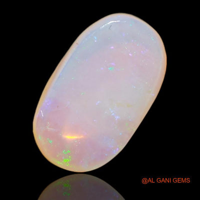 3.15 Cts Unheated Australian Fire Opal Loose Gemstone Oval Cabochon Natural 14x8x3 mm A-525