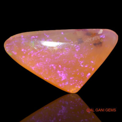 3.60 Cts Unheated Australian Fire Opal Loose Gemstone Trillion Cabochon Natural 16x9x4 mm A-526