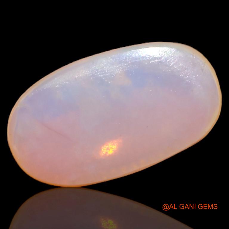 3.10 Cts Natural Australian Fire Opal Loose Gemstone Oval Cabochon 14x8x3 mm A-529