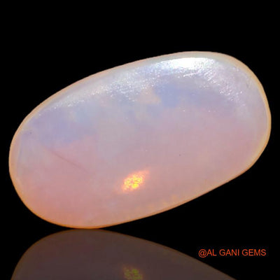 3.10 Cts Natural Australian Fire Opal Loose Gemstone Oval Cabochon 14x8x3 mm A-529