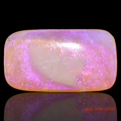 Natural Fire Opal Gemstone 3.40 Cts Loose Square Cabochon From Australia 14x7x3 mm A-534