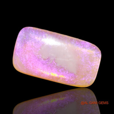 Natural Fire Opal Gemstone 3.40 Cts Loose Square Cabochon From Australia 14x7x3 mm A-534