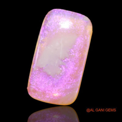 Natural Fire Opal Gemstone 3.40 Cts Loose Square Cabochon From Australia 14x7x3 mm A-534