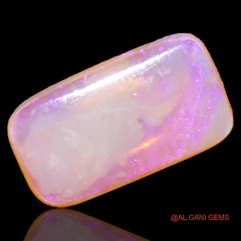 Natural Fire Opal Gemstone 3.40 Cts Loose Square Cabochon From Australia 14x7x3 mm A-534