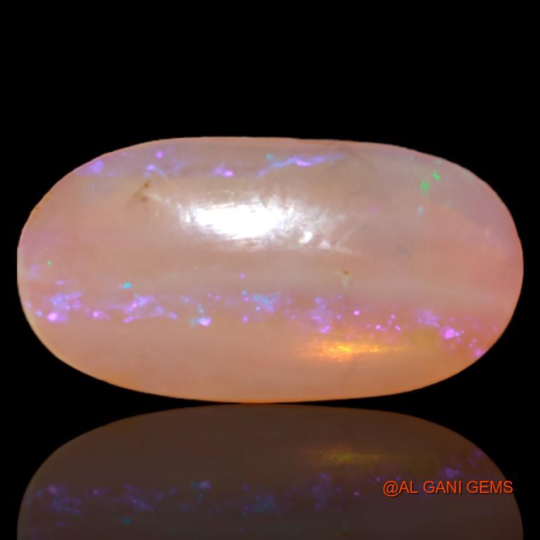 3.70 Cts Unheated Australian Fire Opal Loose Gemstone Oval Cabochon Natural 17x9x3 mm A-535